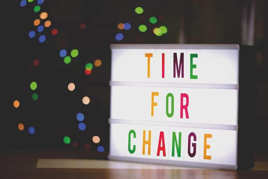 Time for change - breaking bad habits concept