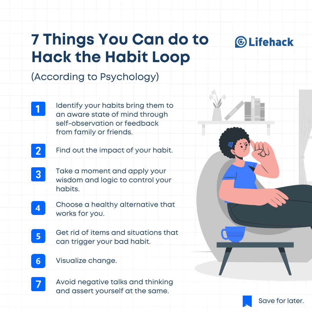 Use positive habits when the going gets tough.